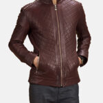Maroon-Studded-Quilt-Jacket